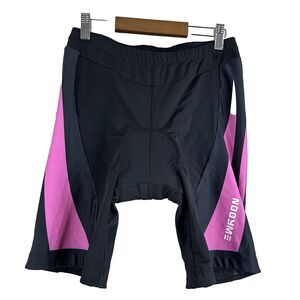Nooyme‎ Women's Bike Shorts Black Pink 3D Padded Cycling Shorts Size XL